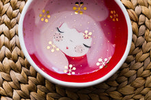 Load image into Gallery viewer, &quot;SWEETHEART&quot; ♡︎ BOWL Terra Red with Golden leaves