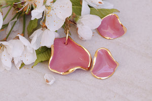 SET WAVE Ruby Earrings & Necklace