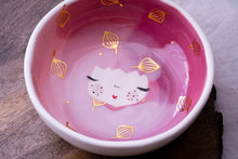 Load image into Gallery viewer, &quot;SWEETHEART&quot; ♡︎ BOWL Rose Blush with Golden leaves