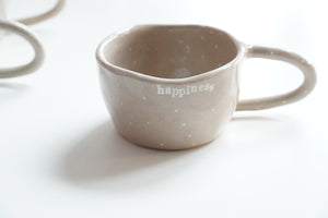 Pinch Cup - Warm Grey - Cappuccino & Tea Cup, ca. 2.5 dl - O I A  ceramics