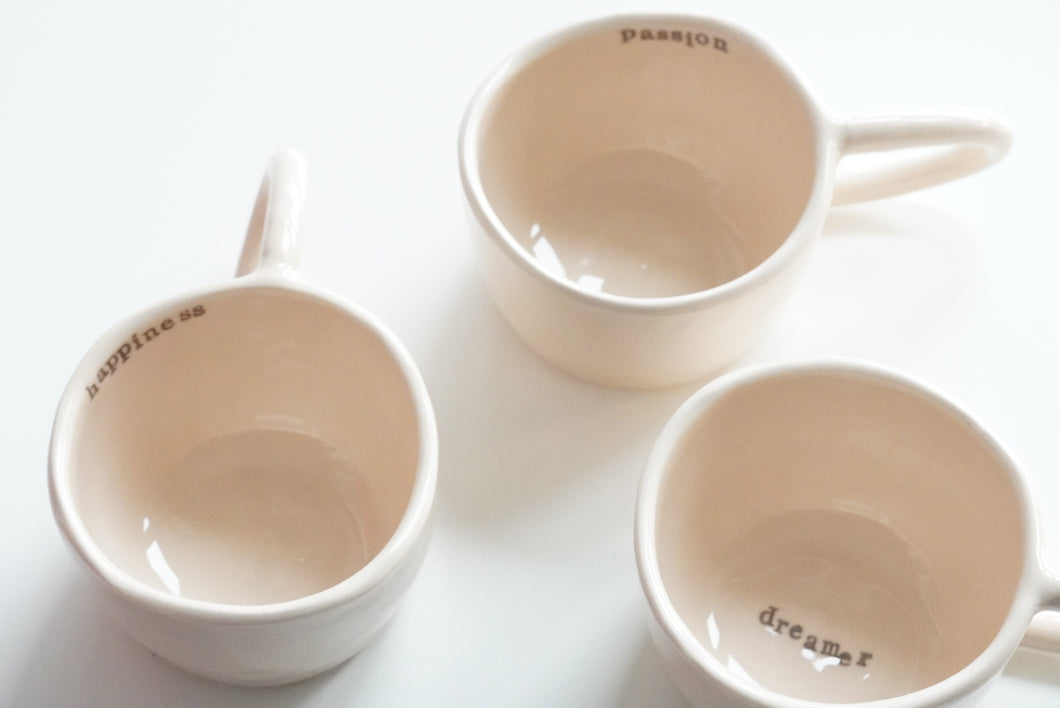 Pinch Cup - Cappuccino & Tea Cup, ca. 2.5 dl - O I A  ceramics