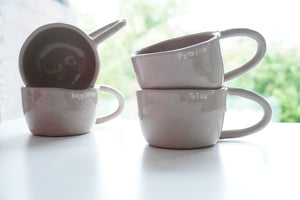 Pinch Cup - Warm Grey - Cappuccino & Tea Cup, ca. 2.5 dl - O I A  ceramics