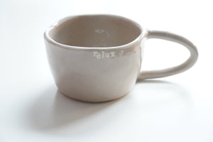 Pinch Cup - Warm Grey - Cappuccino & Tea Cup, ca. 2.5 dl - O I A  ceramics